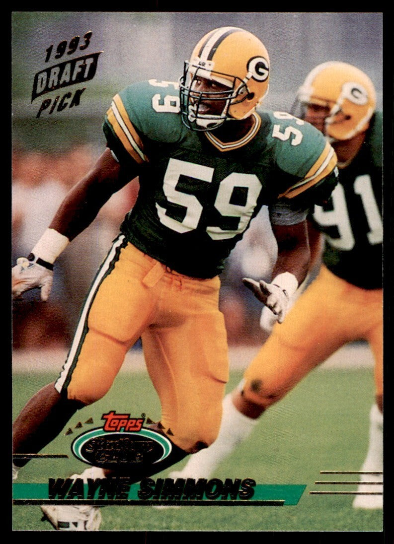 1993 STADIUM CLUB WAYNE SIMMONS GREEN BAY PACKERS #377