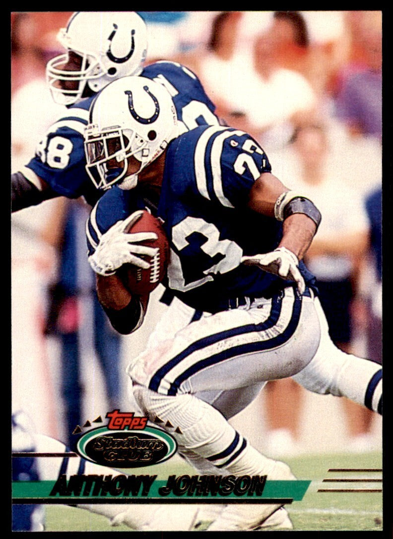 1993 STADIUM CLUB ANTHONY JOHNSON INDIANAPOLIS COLTS #253