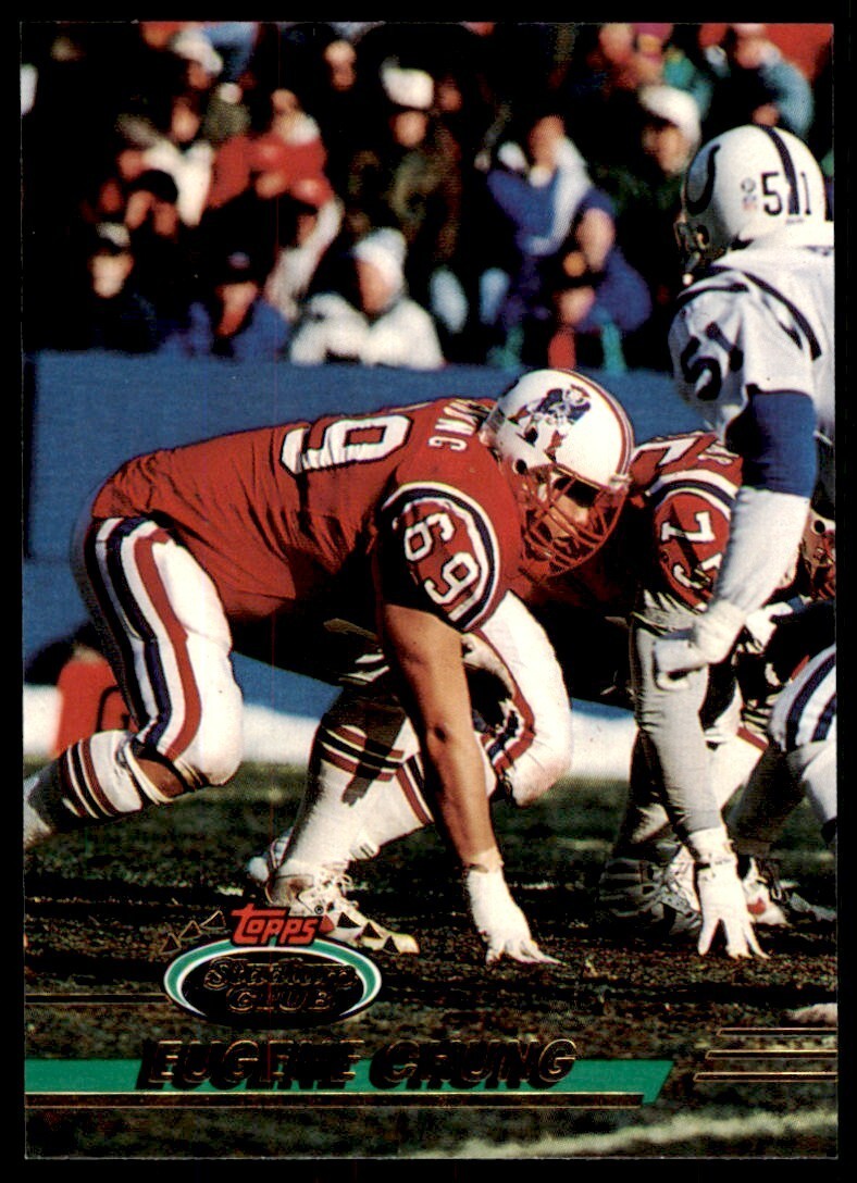 1993 STADIUM CLUB EUGENE CHUNG NEW ENGLAND PATRIOTS #221