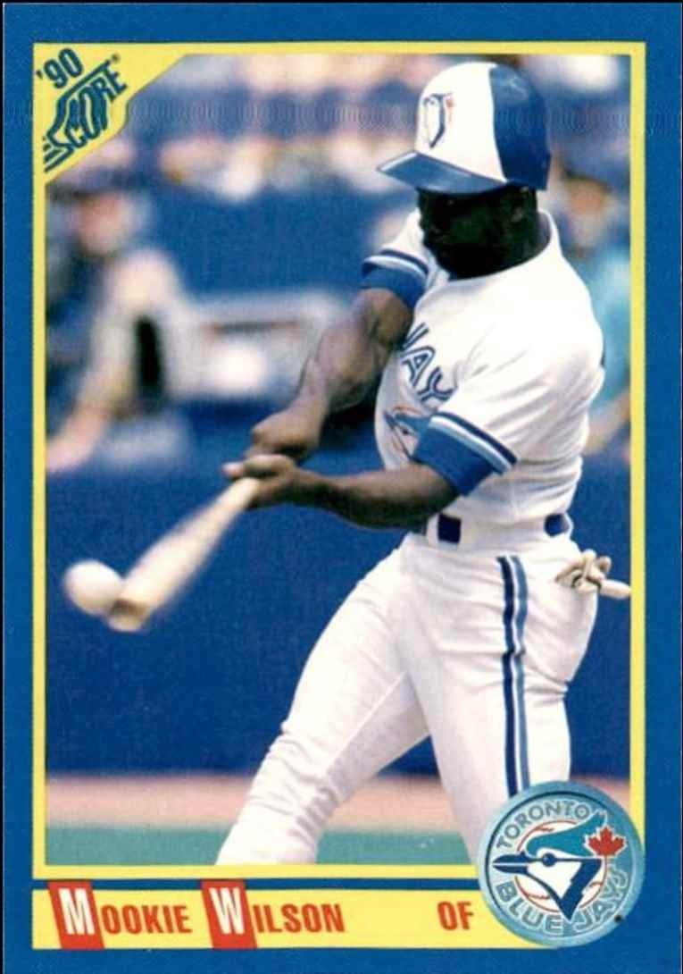 1990 Score Mookie Wilson Toronto Blue Jays #448