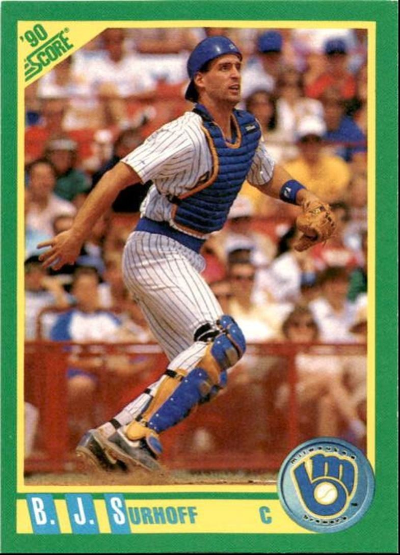 1990 Score B.J. Surhoff Milwaukee Brewers #74