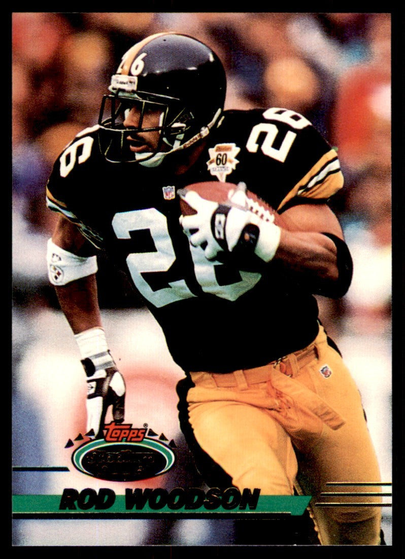 1993 STADIUM CLUB. ROD WOODSON PITTSBURGH STEELERS #112