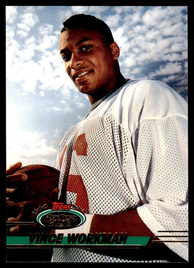 1993 Stadium Club. Vince Workman Tampa Bay Buccaneers #149