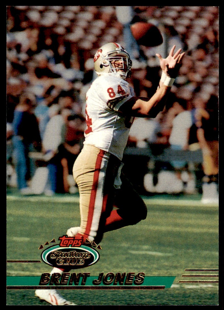 1993 STADIUM CLUB. BRENT JONES SAN FRANCISCO 49ERS #52