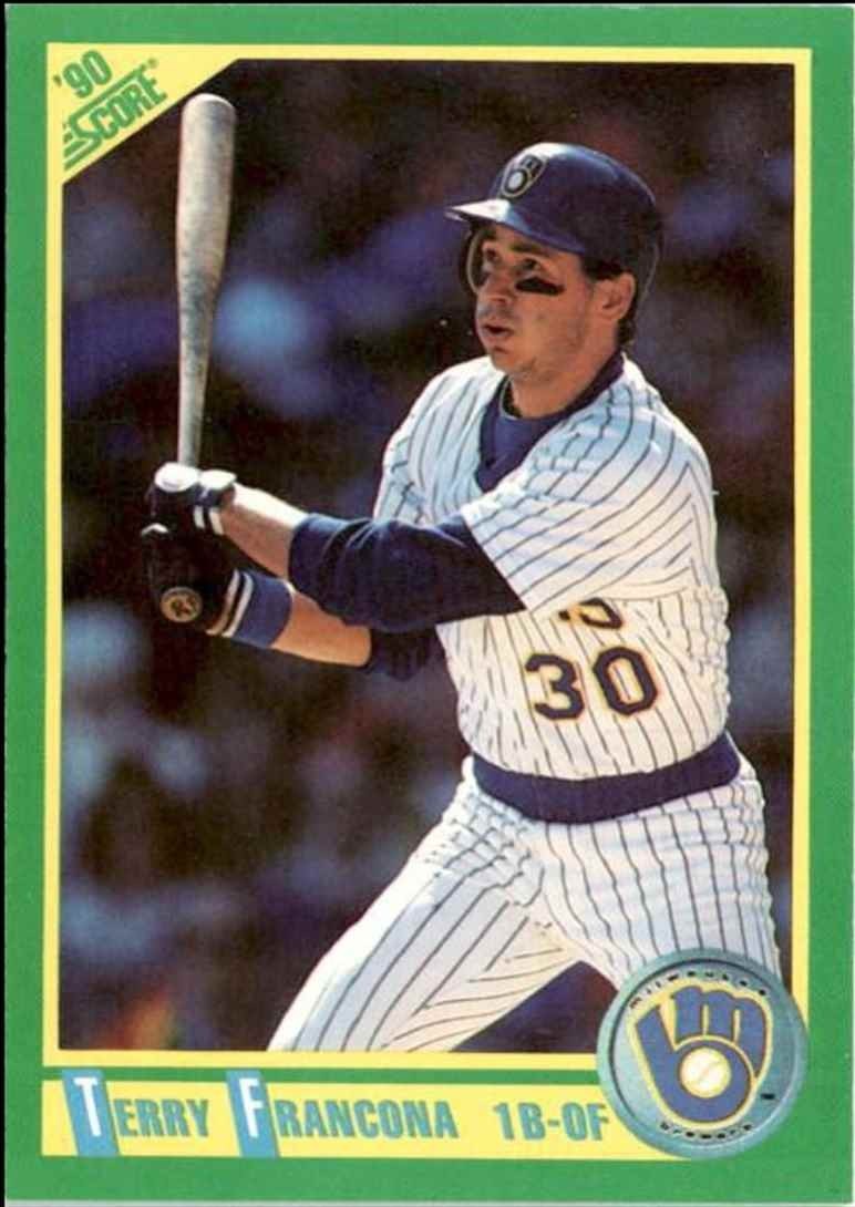 1990 Score Terry Francona Milwaukee Brewers #216