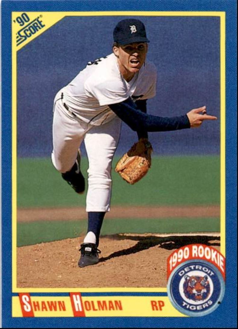 1990 Score Shawn Holman Rookie Detroit Tigers #620