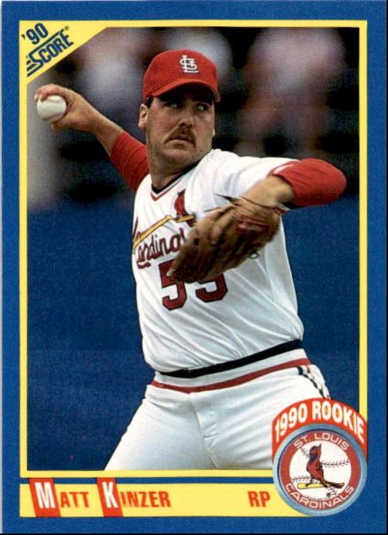 1990 Score Matt Kinzer Rookie St. Louis Cardinals #628