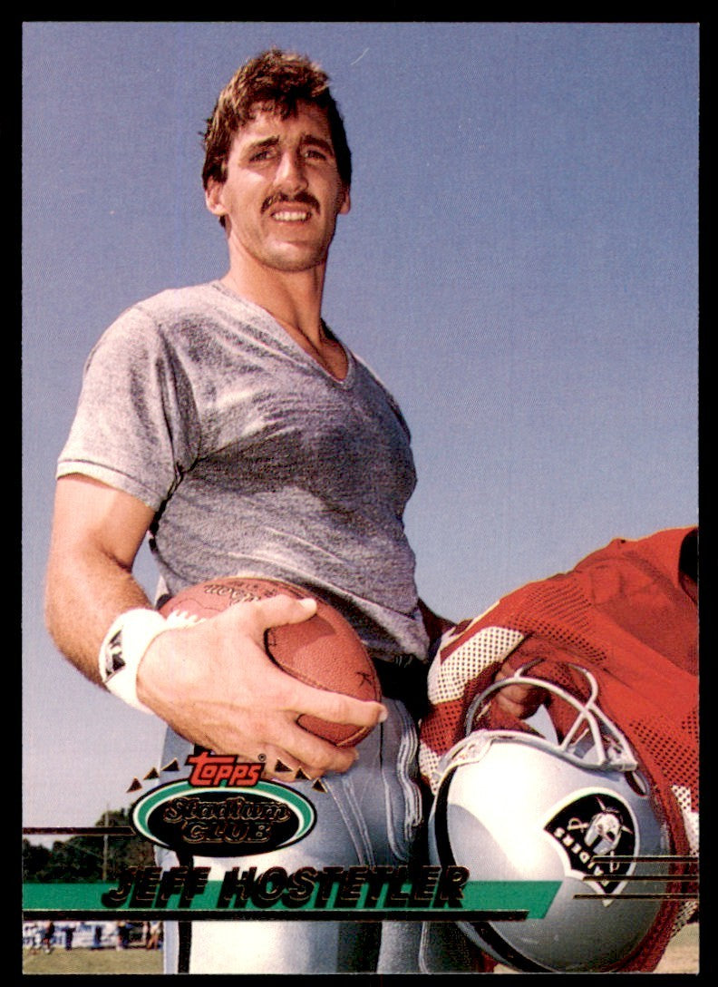 1993 STADIUM CLUB. JEFF HOSTETTLER LOS ANGELES RAIDERS #330