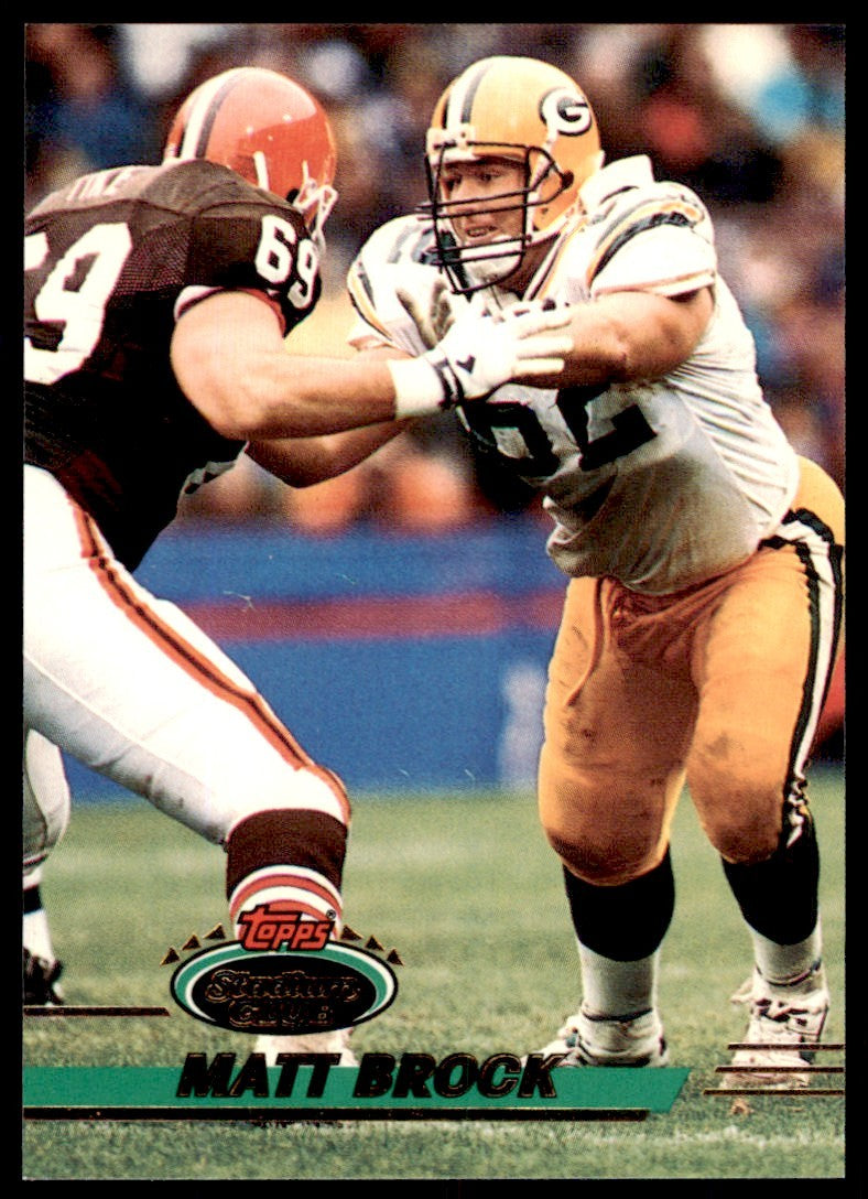 1993 STADIUM CLUB. MATT BROCK GREEN BAY PACKERS #336