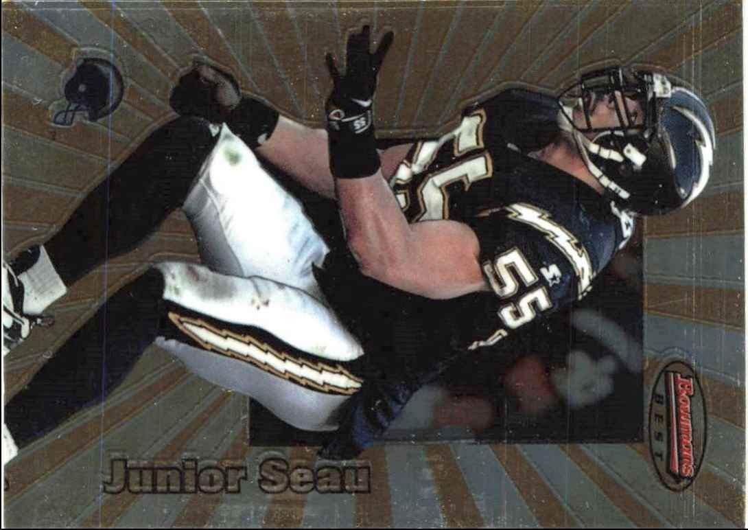 1998 Bowman's Best Junior Seau San Diego Chargers #24