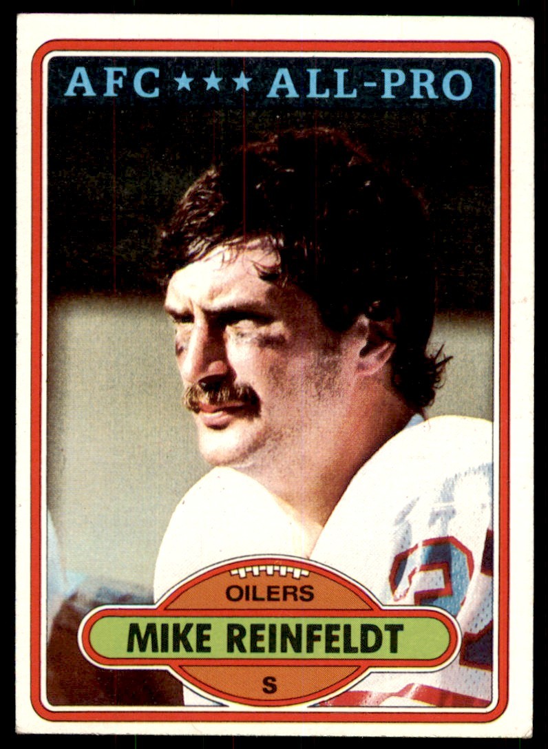 1980 TOPPS MIKE REINFELDT HOUSTON OILERS #30