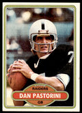 1980 TOPPS FOOTBALL DAN PASTORINI OAKLAND RAIDERS #490