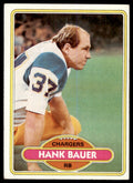1980 TOPPS FOOTBALL HANK BAUER SAN DIEGO CHARGERS #108