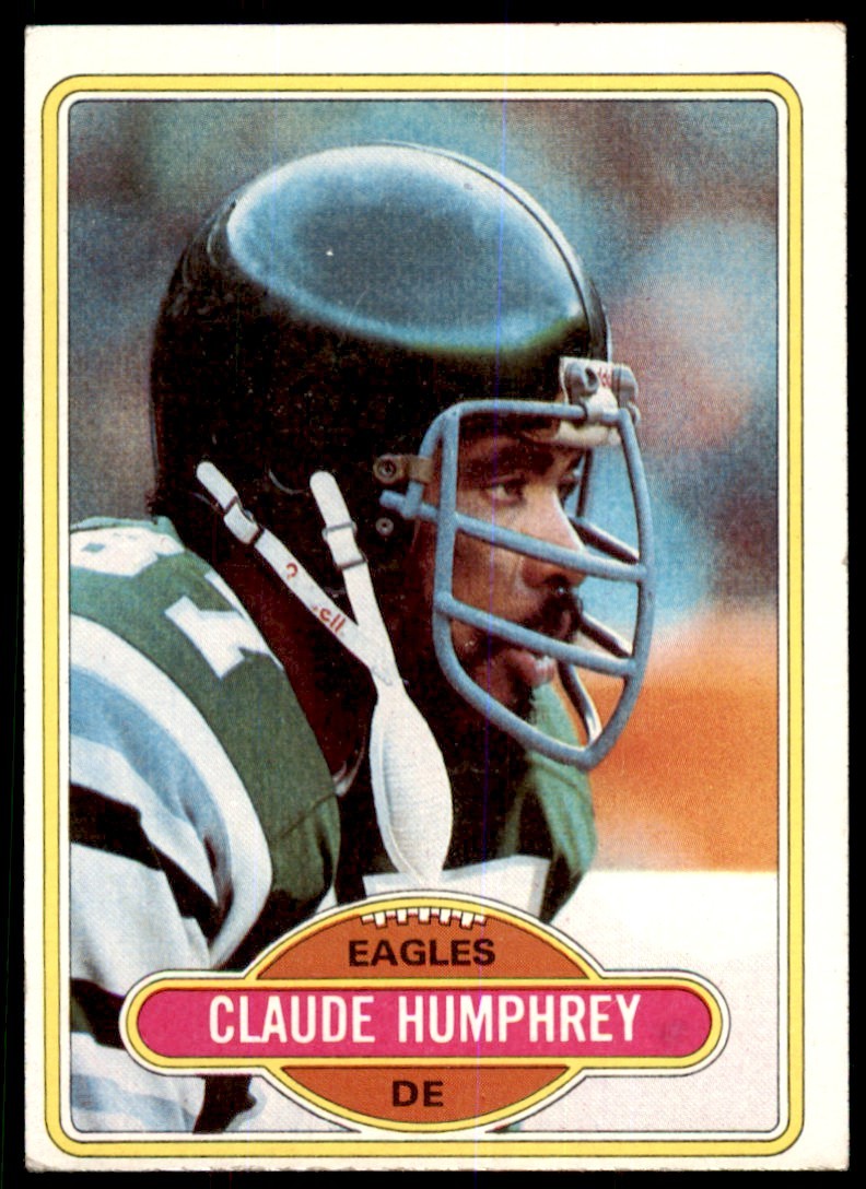1980 TOPPS FOOTBALL CLAUDE HUMPHREY PHILADELPHIA EAGLES #459