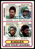 1980 TOPPS FOOTBALL WILBERT MONTGOMERY/HAROLD CARMICHAEL/BRENARD WILSON/CARL