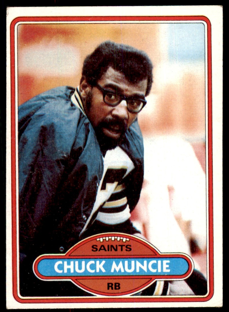 1980 TOPPS FOOTBALL NFL CHUCK MUNCIE NEW ORLEANS SAINTS #40