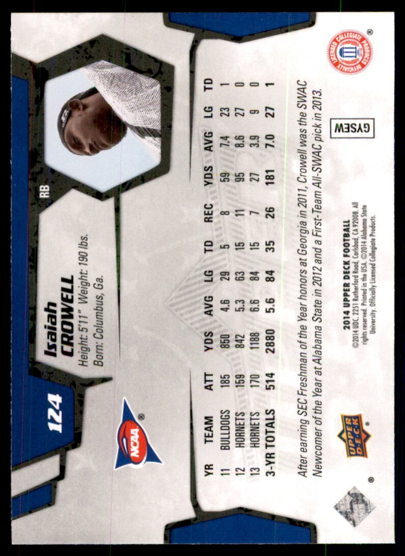 2014 Upper Deck Isaiah Crowell Football Cards #124