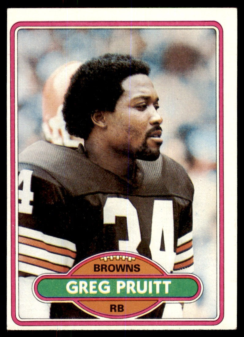 1980 TOPPS FOOTBALL GREG PRUITT CLEVELAND BROWNS #150