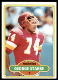 1980 TOPPS FOOTBALL GEORGE STARKE WASHINGTON REDSKINS #214