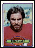 1980 Topps Football Eddie Hare New England Patriots #396
