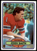 1980 TOPPS JOHN SMITH NEW ENGLAND PATRIOTS #291