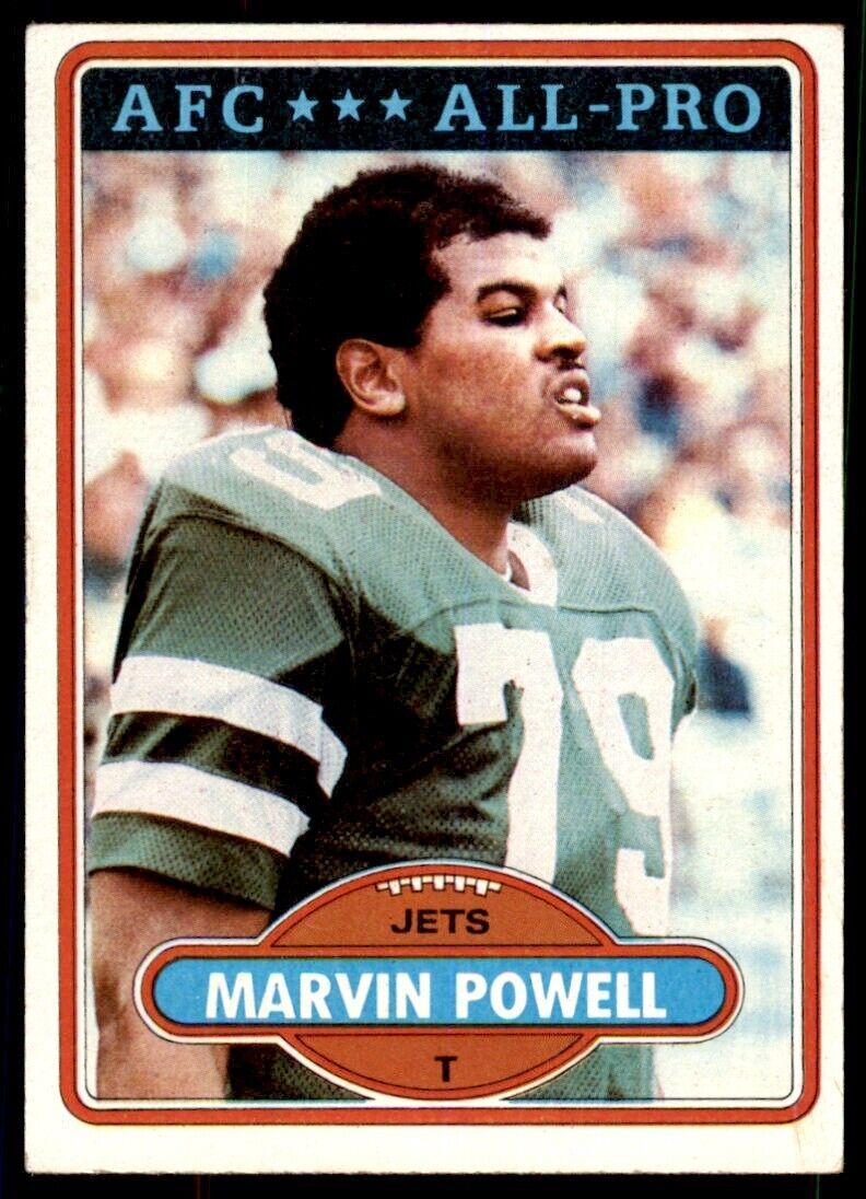 1980 TOPPS NFL MARVIN POWELL NEW YORK JETS #285