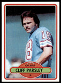 1980 TOPPS CLIFF PARSLEY HOUSTON OILERS #343