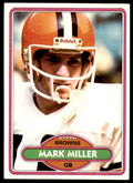 1980 TOPPS MARK MILLER CLEVELAND BROWNS #502