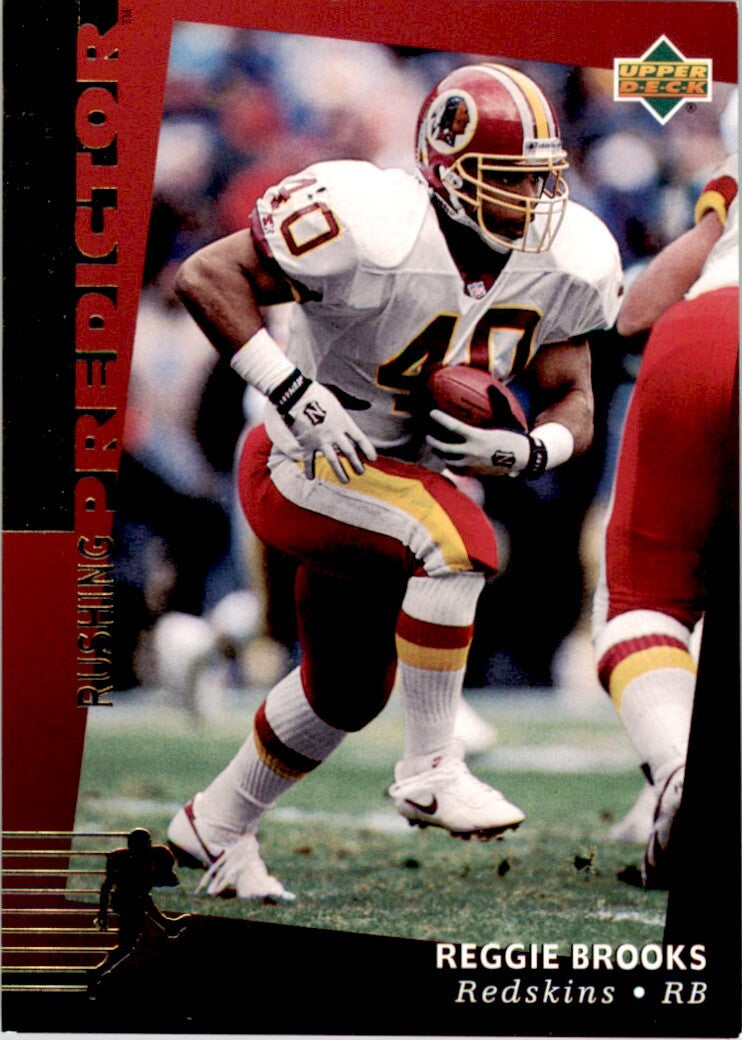 1994 Upper Deck Passing Predictors Reggie Brooks . Washington Redskins #R18