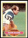 1980 TOPPS FOOTBALL HANK BAUER SAN DIEGO CHARGERS #108.