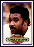 1980 TOPPS CHUCK FOREMAN NEW ENGLAND PATRIOTS #500.