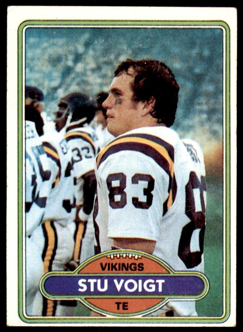 1980 TOPPS STU VOIGT MINNESOTA VIKINGS #387*
