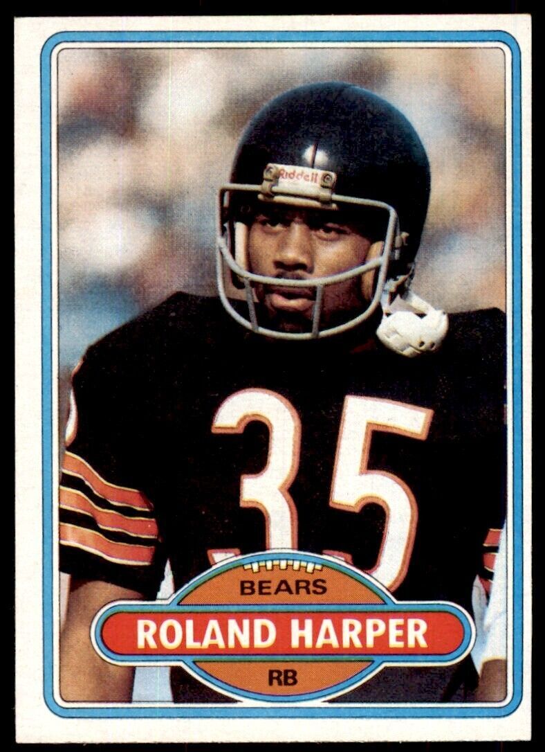 1980 TOPPS.FOOTBALL ROLAND HARPER CHICAGO BEARS #362.