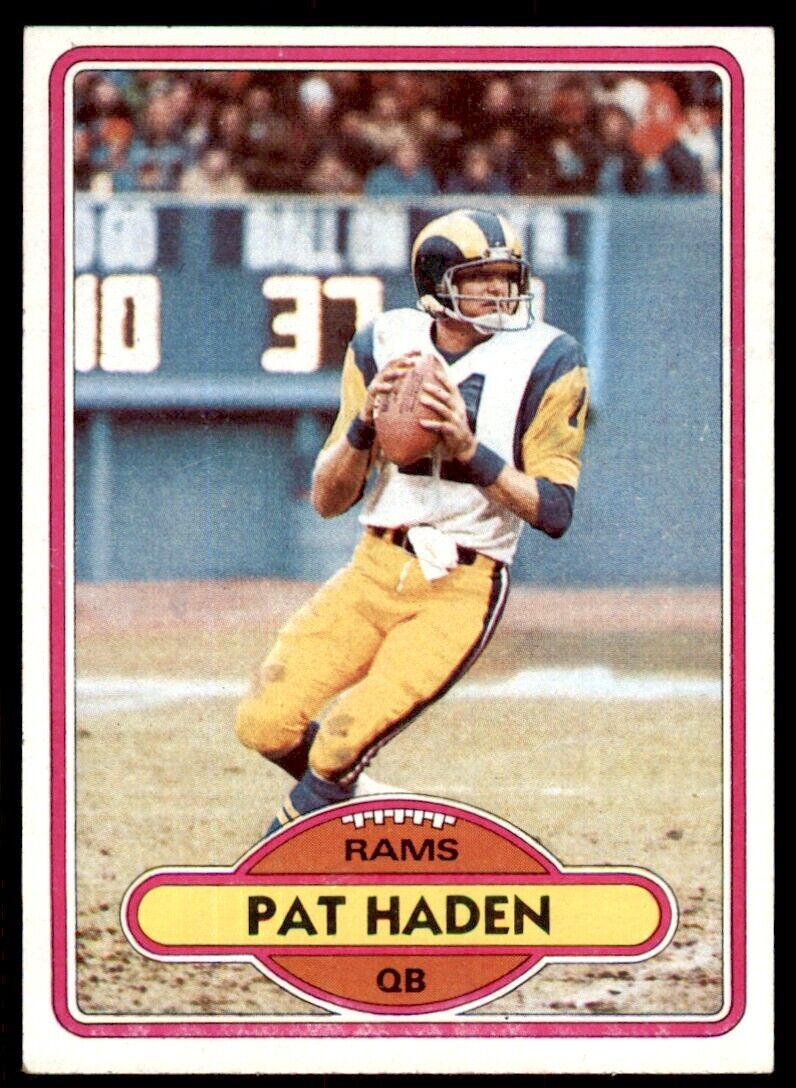 1980 TOPPS.NFL PAT HADEN LOS ANGELES RAMS #445