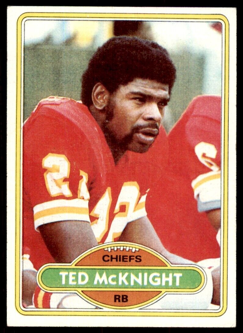 1980 TOPPS TED MCKNIGHT ROOKIE KANSAS CITY CHIEFS #193*