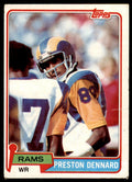 1981 TOPPS PRESTON DENNARD LOS ANGELES RAMS #489