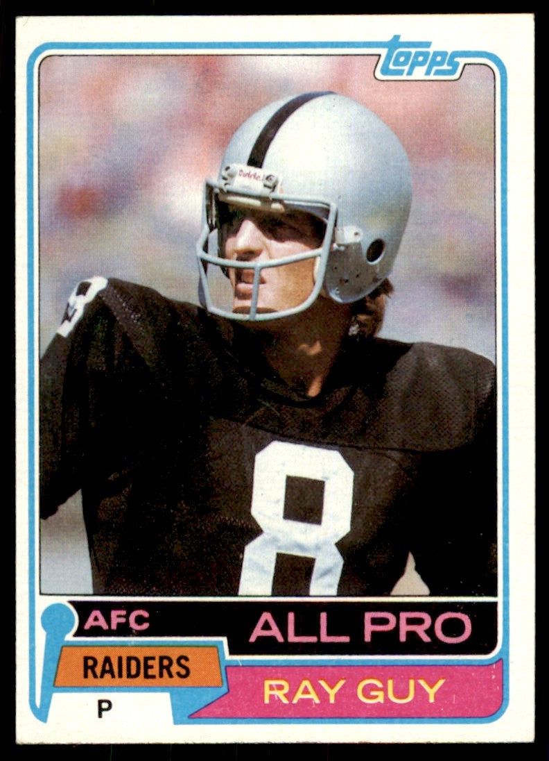 1981 TOPPS RAY GUY- OAKLAND RAIDERS #510