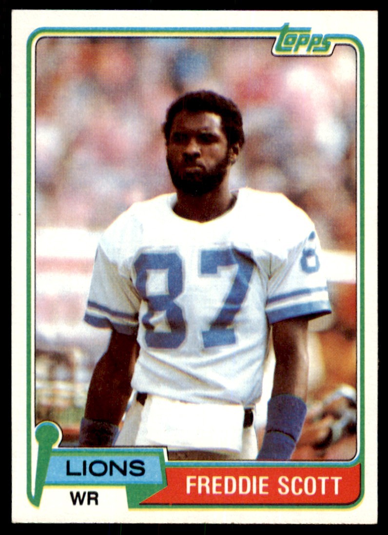 1981 TOPPS FREDDIE SCOTT DETROIT LIONS #463