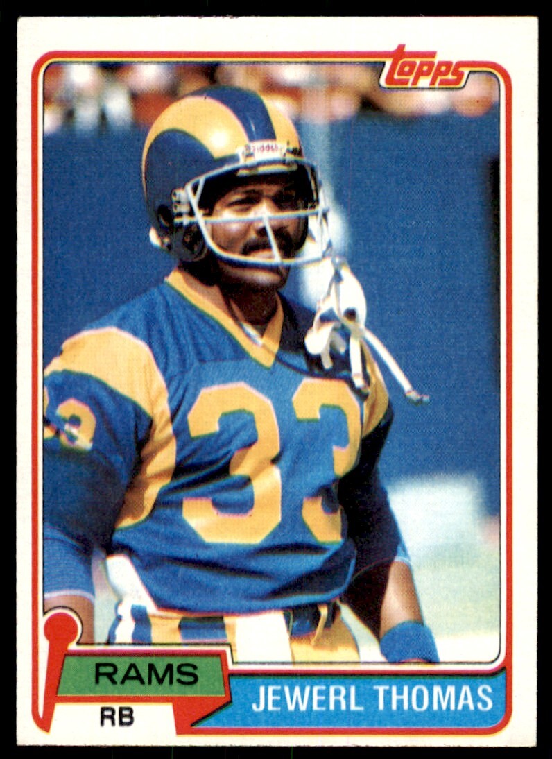 1981 TOPPS JEWERL THOMAS LOS ANGELES RAMS #98