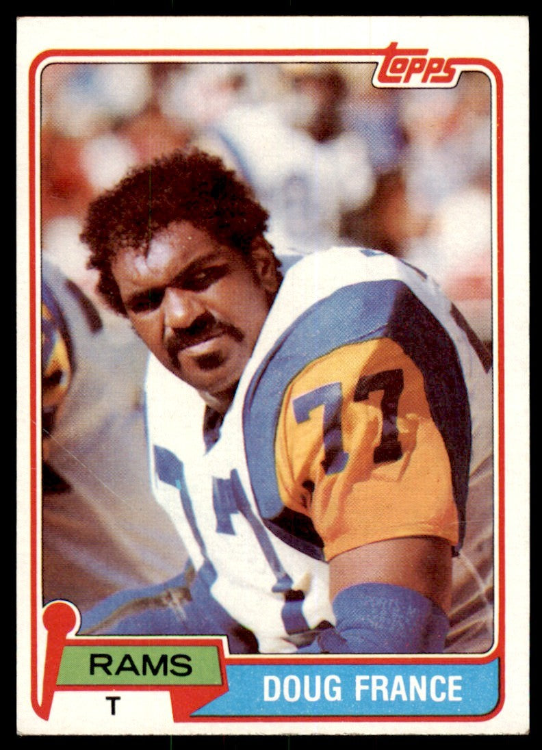1981 TOPPS DOUG FRANCE. LOS ANGELES RAMS #466