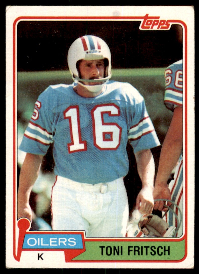 1981 TOPPS TONI FRITSCH* HOUSTON OILERS #345