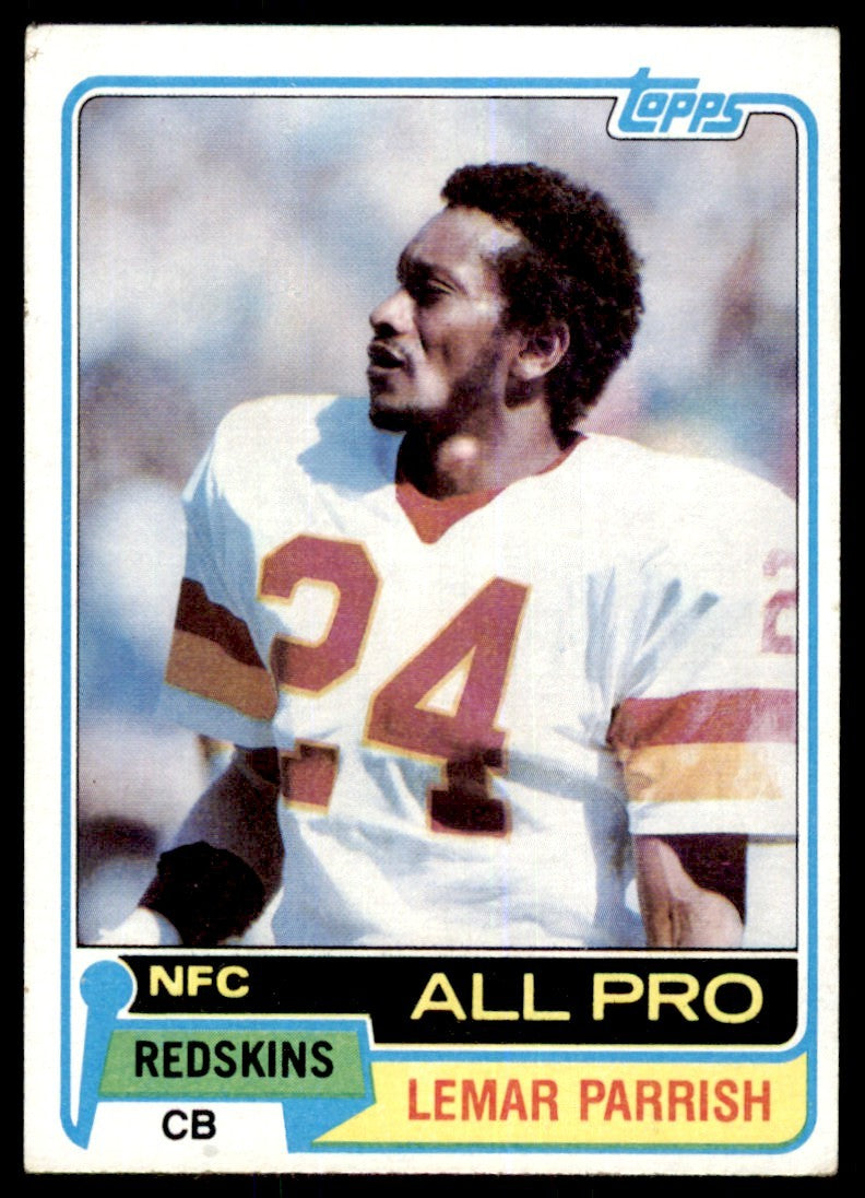 1981 TOPPS LEMAR PARRISH* WASHINGTON REDSKINS #210