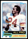 1981 TOPPS LEMAR PARRISH* WASHINGTON REDSKINS #210