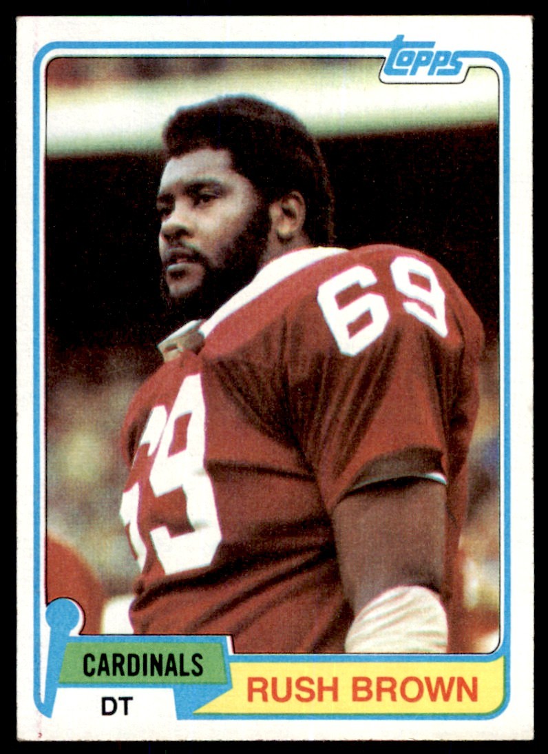 1981 TOPPS RUSH BROWN. ST. LOUIS CARDINALS #54