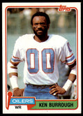 1981 TOPPS KEN BURROUGH- HOUSTON OILERS #301