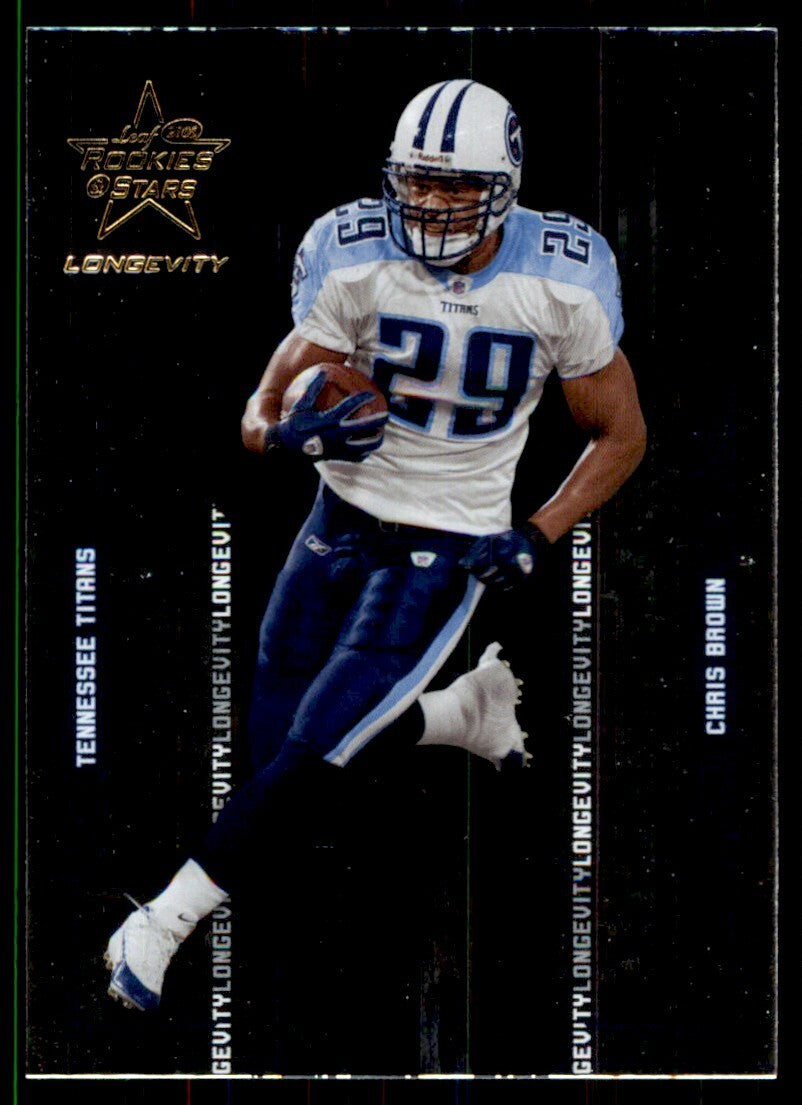 2005 Donruss Rookies & Stars Chris Brown Football Cards #91