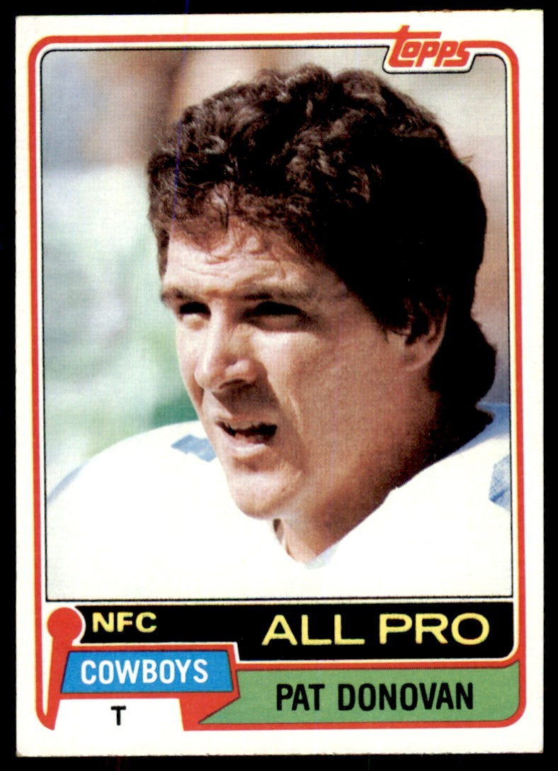 1981 TOPPS PAT DONOVAN DALLAS COWBOYS #330