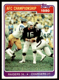 1981 TOPPS* 1980 OAKLAND RAIDERS/SAN DIEGO CHARGERS #493