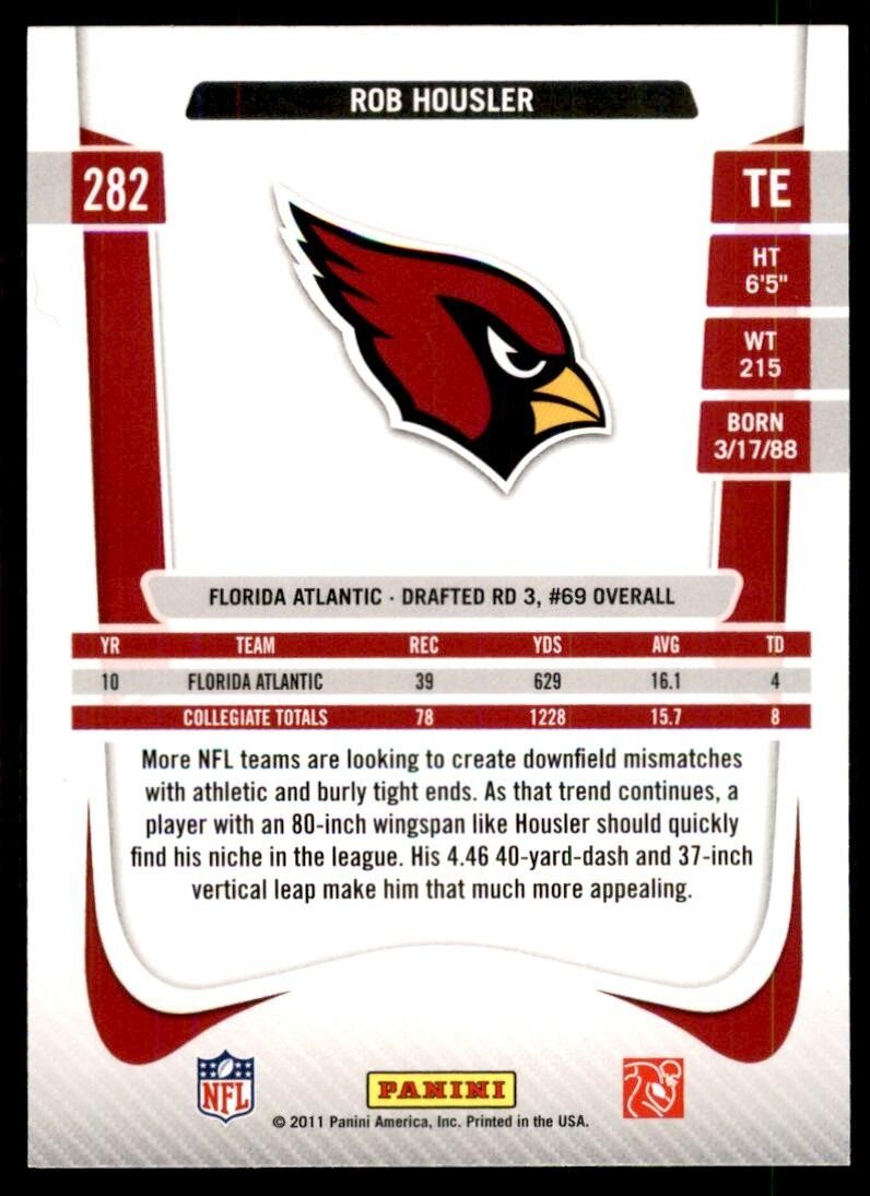 2011 Panini Prestige. Rob Housler Football Cards #282
