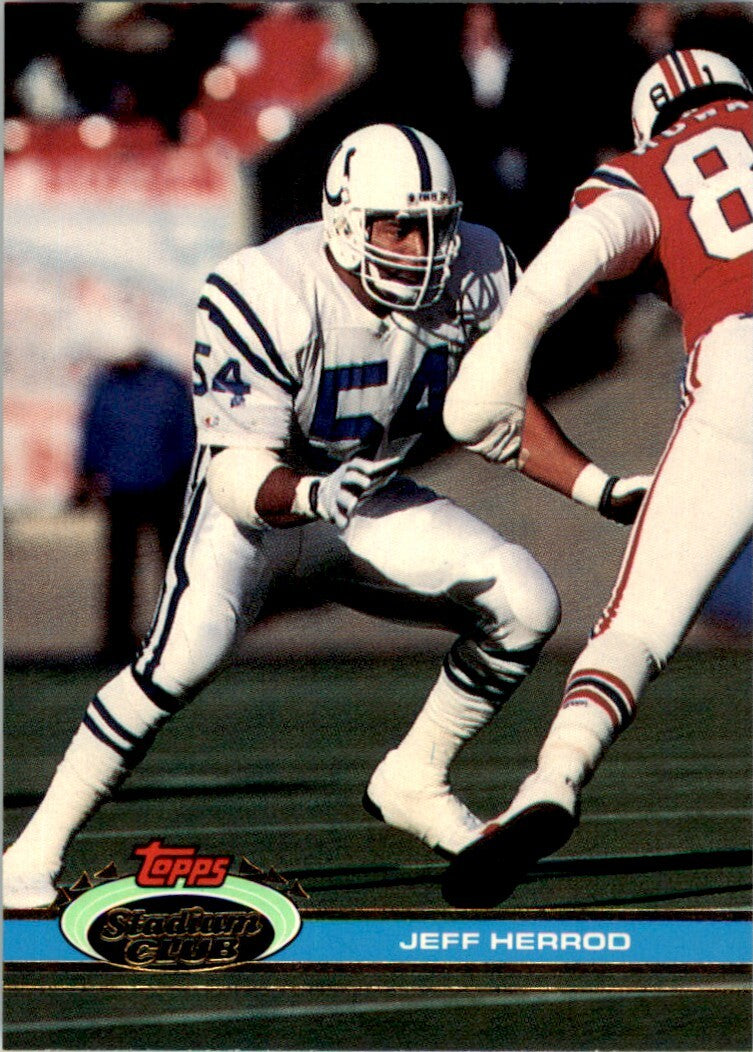 1991 Stadium Club Jeff Herrod . Indianapolis Colts #39